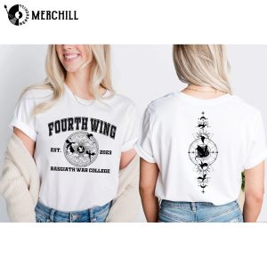 Fourth Wing Est 2023 Basgiath War College Shirt Book Lover Gift