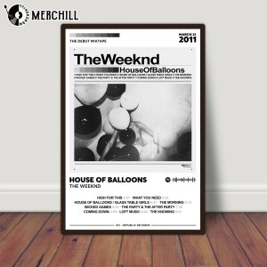 House of Balloons Poster The Weeknd Album Cover Print