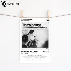 House of Balloons Poster The Weeknd Album Cover Print 4