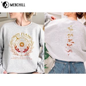 Iron Flame Inspired Shirt Fourth Wing Basgiath War College Burn It Down 3