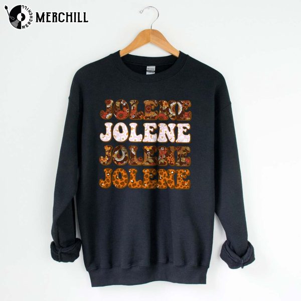 Jolene Shirt Hippie Floral Leopard Jolly Song Shirt