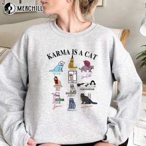 Karma is a Cat Shirt Eras Tour Album Merch 2
