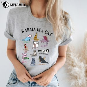 Karma is a Cat Shirt Eras Tour Album Merch 4