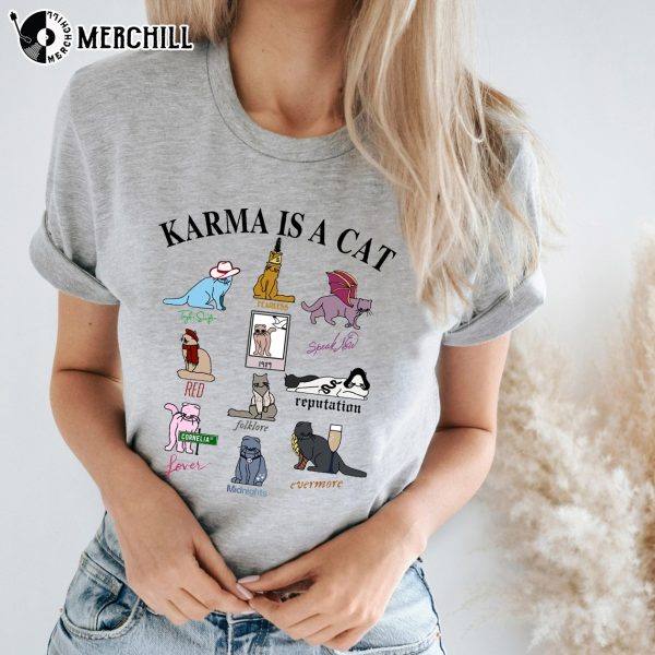 Karma is a Cat Shirt Eras Tour Album Merch