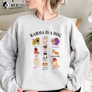 Karma is a Dog Shirt Eras Tour Album Merch 2