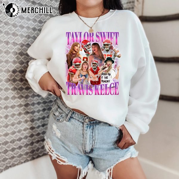 Taylor Swift Travis Kelce Shirt Swiftie Vintage 90s Style Bootleg Shirt