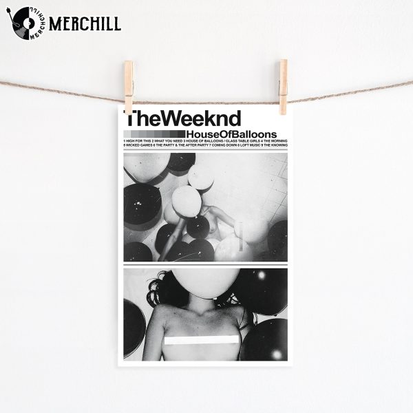 The Weeknd House of Balloons Poster Album Cover Print