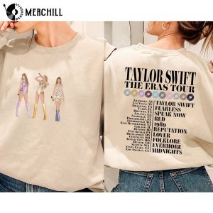 Two Sided The Eras Tour Concert Shirt Taylor Swift Fan Merch Gift
