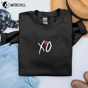 XO The Weeknd Inspired Logo Embroidered Crew Neck Hiphop Lover Fan Gift