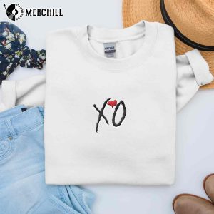 XO The Weeknd Inspired Logo Embroidered Crew Neck Hiphop Lover Fan Gift 4