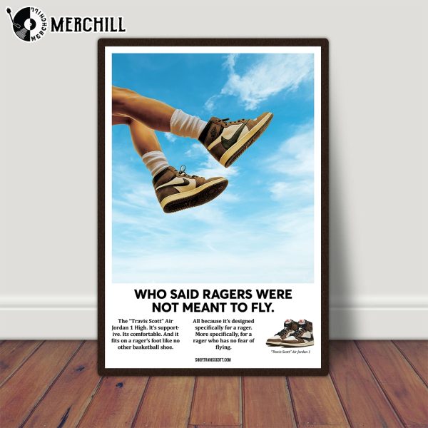 Air Jordan 1 Travis Scott Retro Poster Vintage Sneaker Poster