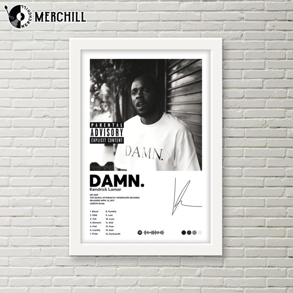 Damn Album Poster Kendrick Lamar Print