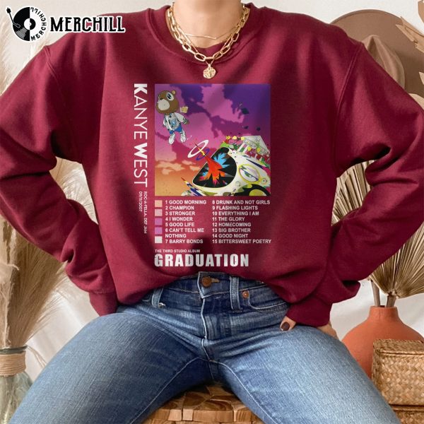 Graduation Album Graphic Tshirt Kanye West Tour Shirt