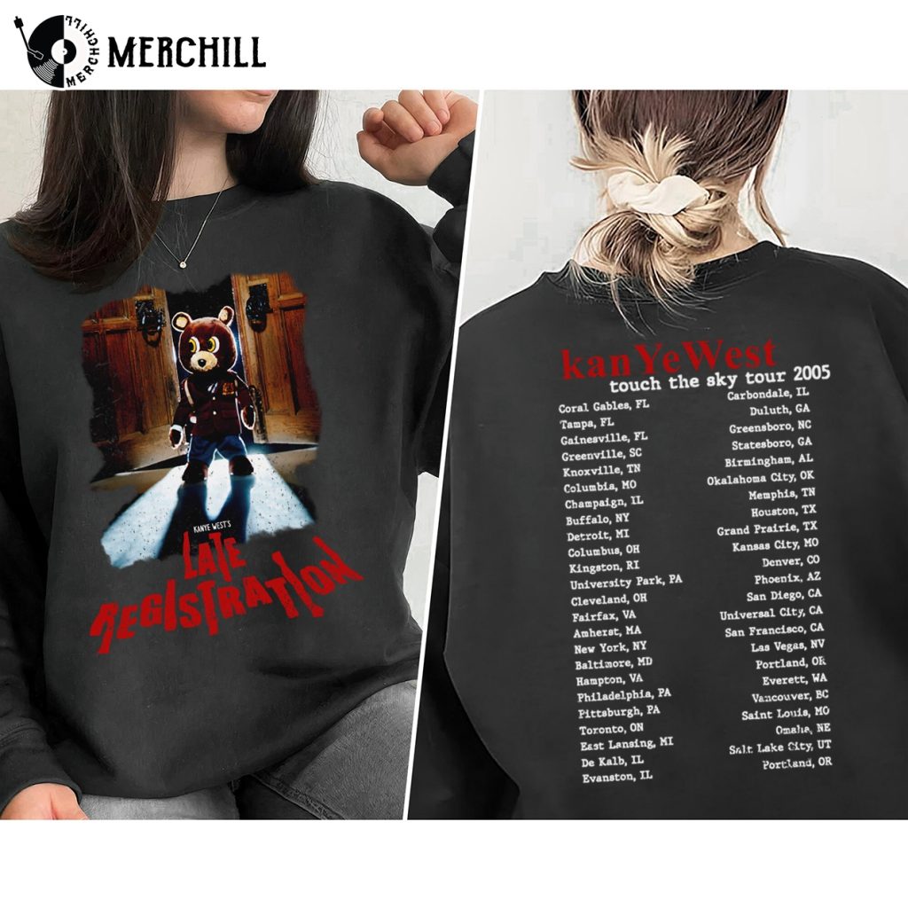 Kanye West Late Registration 2005 Shirt Touch the Sky Tour - Happy