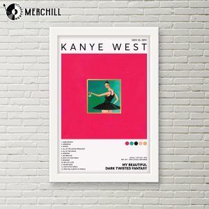 My Beautiful Dark Twisted Fantasy Album Cover Poster Kanye West Gift