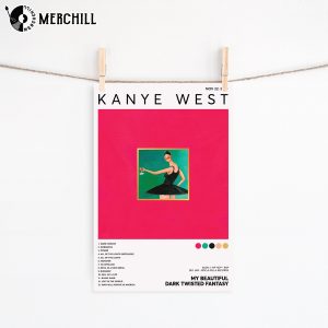 My Beautiful Dark Twisted Fantasy Album Cover Poster Kanye West Gift