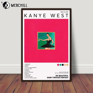 My Beautiful Dark Twisted Fantasy Album Cover Poster Kanye West Gift 4