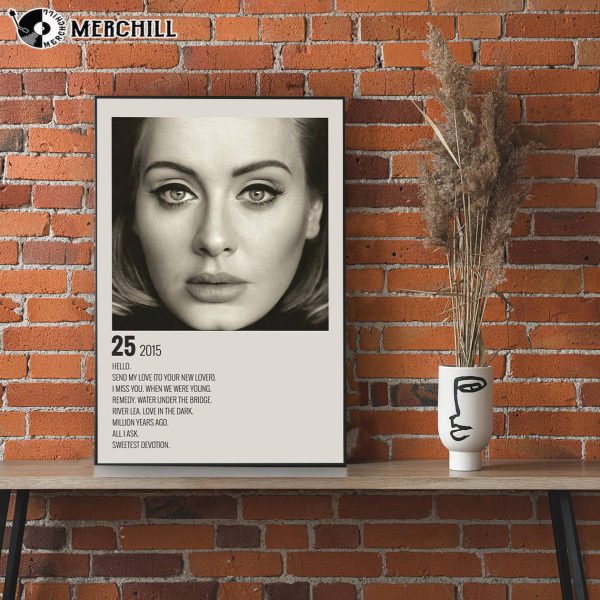 Adele 25 Album Poster Music Lover Gift