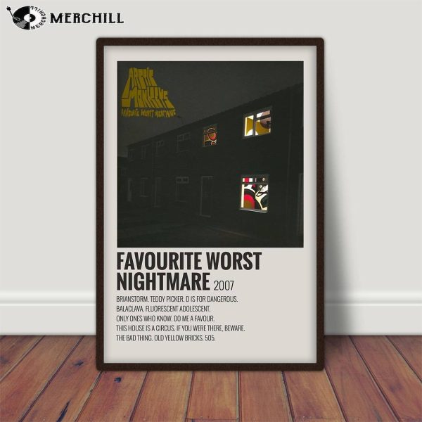 Arctic Monkeys Poster Favourite Worst Nightmare Album Cover