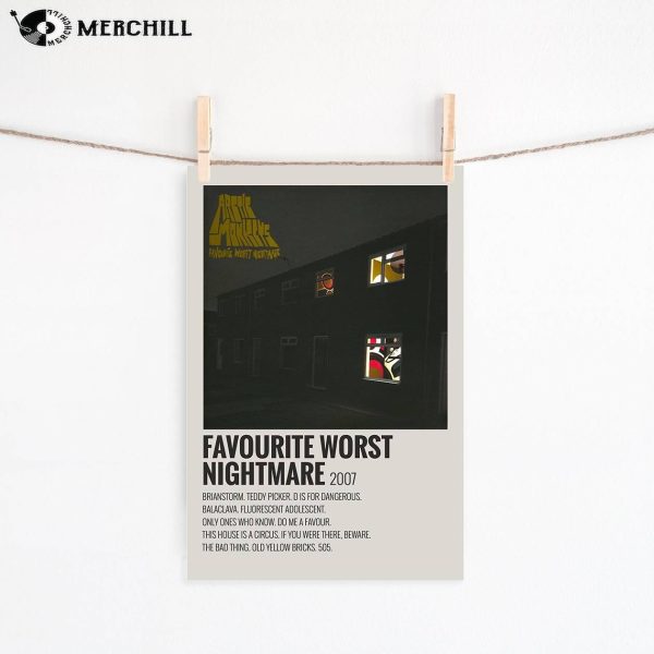 Arctic Monkeys Poster Favourite Worst Nightmare Album Cover