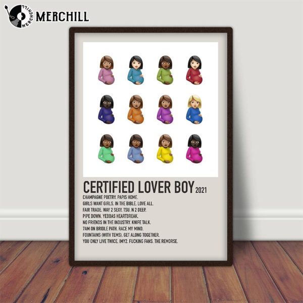 Certified Lover Boy Album Cover Drake Poster