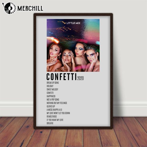 Confetti Little Mix Poster Gift for Music Lover