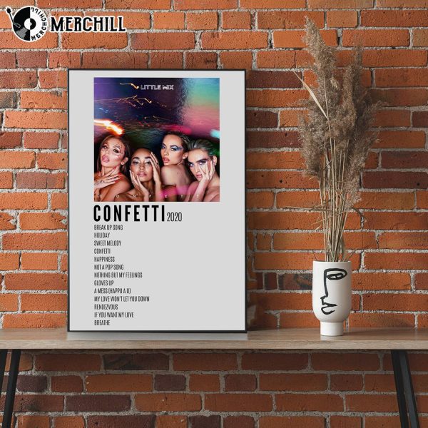 Confetti Little Mix Poster Gift for Music Lover