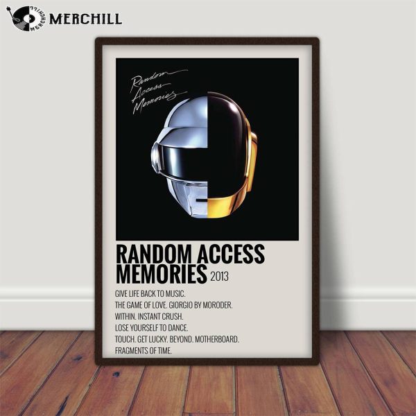 Daft Punk Random Access Memories Album Poster Music Gift