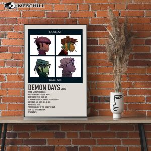 Gorillaz Poster Demon Days Album Cover Print 4