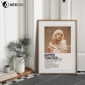 Happier Than Ever Album Poster Billie Eilish Gift