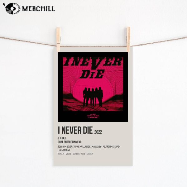 I Never Die Album Cover Poster (G)I-DLE Album