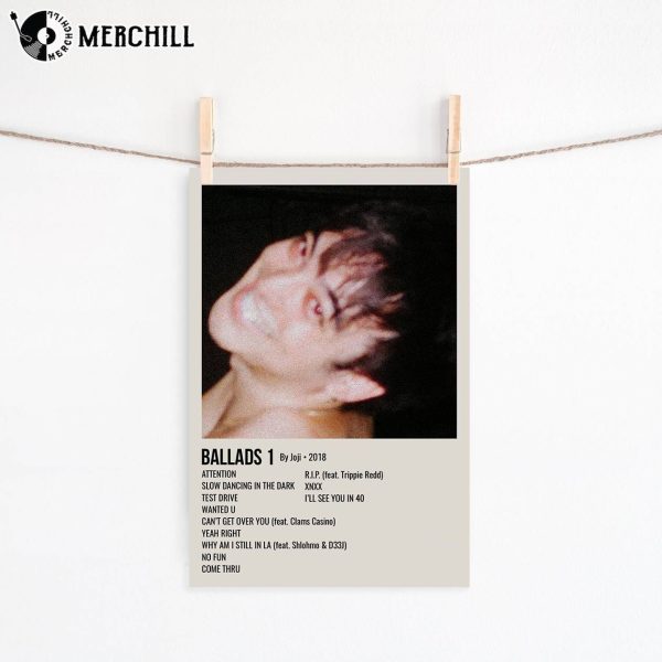 Joji Ballads 1 Album Poster Gift for Music Lover
