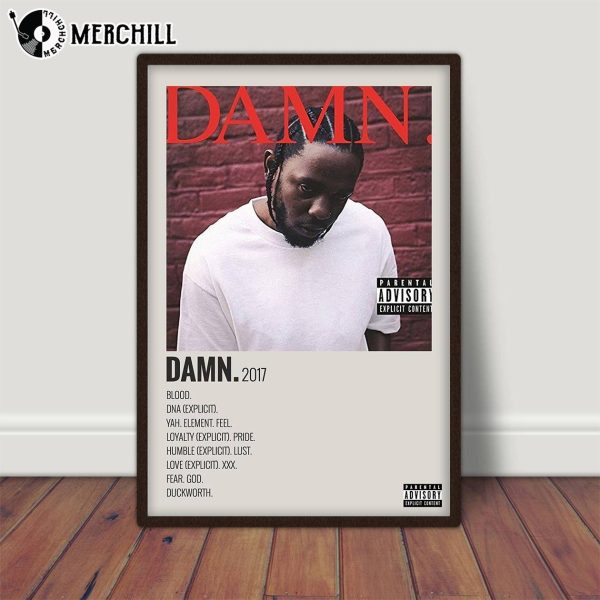 Kendrick Lamar Damn Album Poster Gift for Music Lover