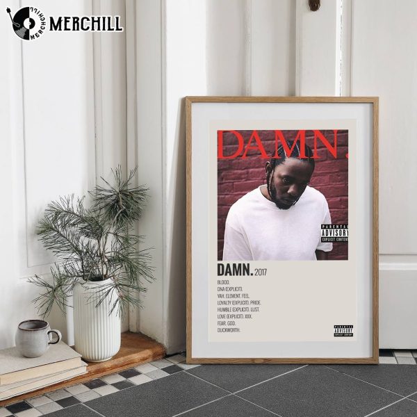 Kendrick Lamar Damn Album Poster Gift for Music Lover