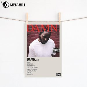 Kendrick Lamar Damn Album Poster Gift for Music Lover