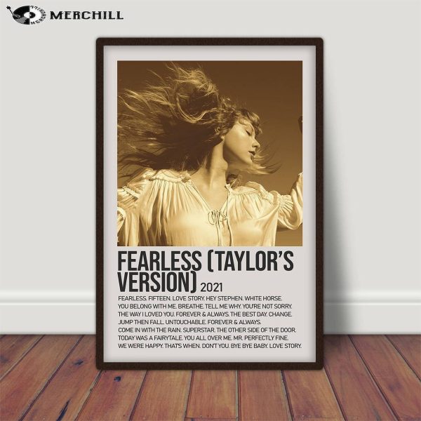 Taylor Swift Poster Fearless Taylor’s Version Print