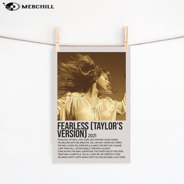 Taylor Swift Poster Fearless Taylor’s Version Print
