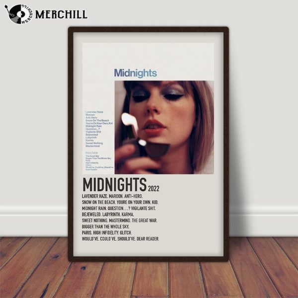 Taylor Swift Poster Midnights Album Cover