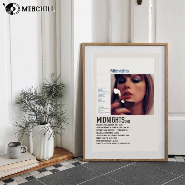 Taylor Swift Poster Midnights Album Cover