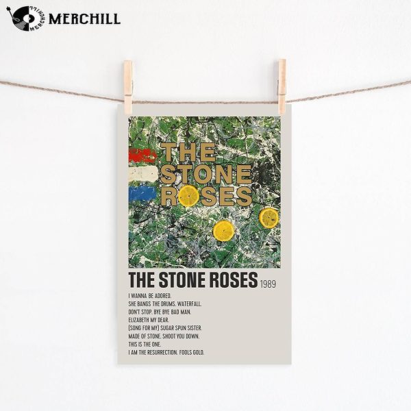 The Stone Roses Album Cover Poster The Stone Roses Rock Band