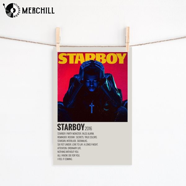 The Weeknd Starboy Album Poster Music Gift