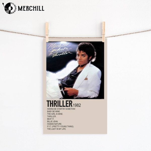 Thriller Album Cover Michael Jackson Poster
