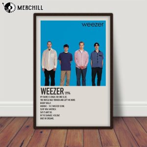 Weezer 1994 Blue Album Poster Gift for Music Lover 2
