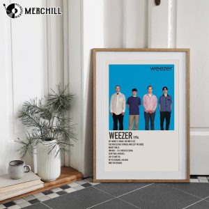 Weezer 1994 Blue Album Poster Gift for Music Lover 3