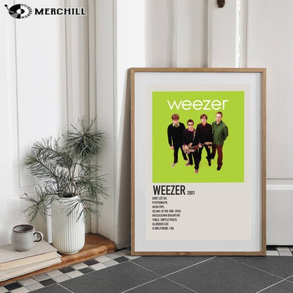 Weezer Green Album Poster Gift for Music Lover