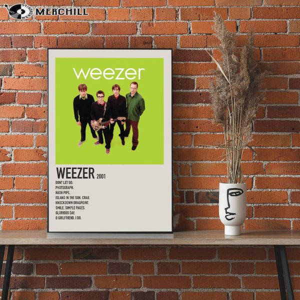 Weezer Green Album Poster Gift for Music Lover