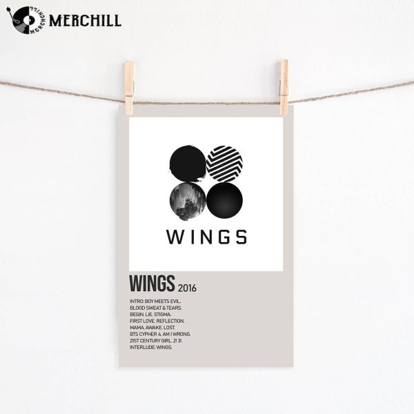 Wings BTS Album Cover Poster BTS Album