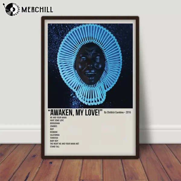 Donald Glover Awaken My Love Poster Album Cover Print Wall Art