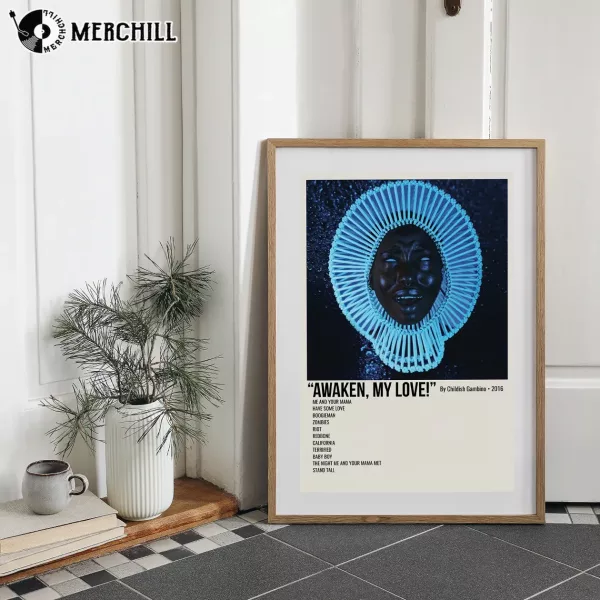 Donald Glover Awaken My Love Poster Album Cover Print Wall Art