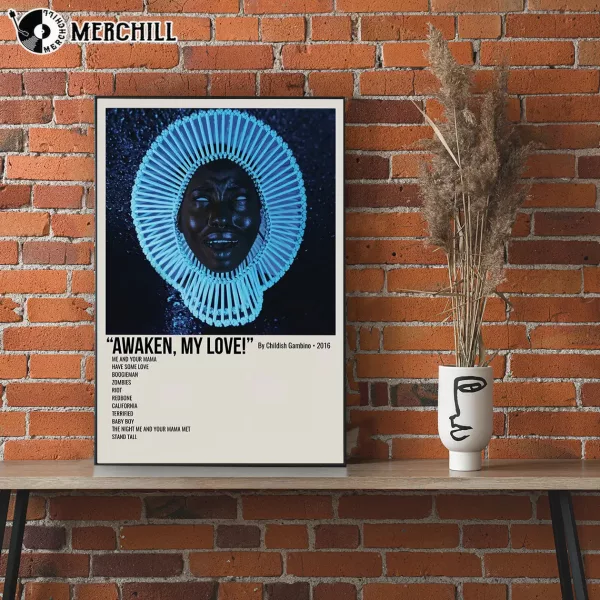 Donald Glover Awaken My Love Poster Album Cover Print Wall Art